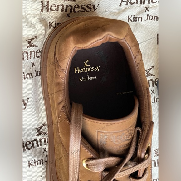 NEW • Kim Jones Low Top Sneakers in Cognac Brown - Picture 13 of 16